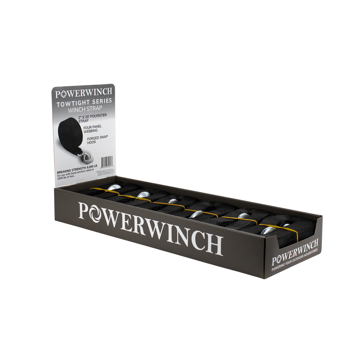 Powerwinch Winch Strp/Hk 2"X20' Clam Pack - 21260