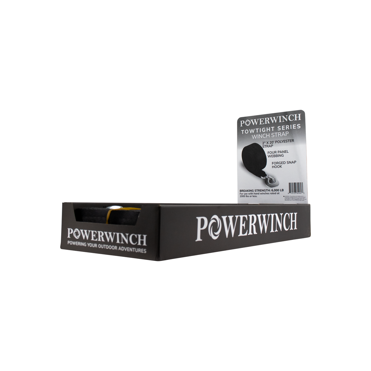 Powerwinch Winch Strp/Hk 2"X20' Clam Pack - 21260