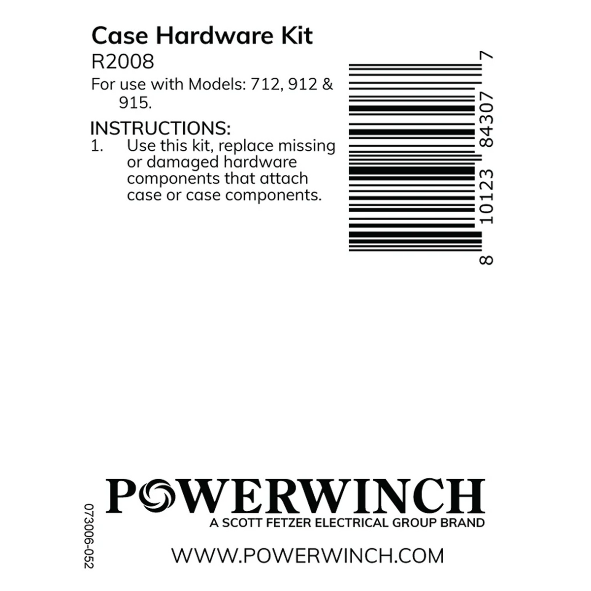Powerwinch Case Hardware Kit - 712, 912, 915 - R2008