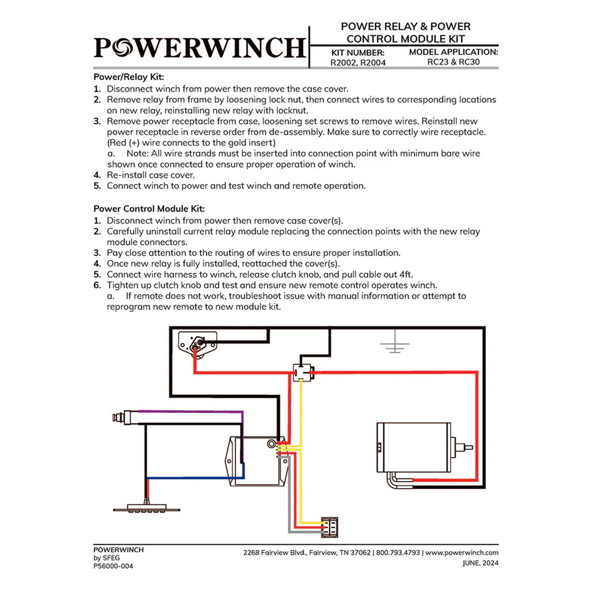 Powerwinch Remote Control Module Kit - RC23, RC30 - R2004