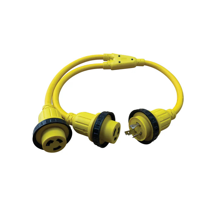 Powerwinch Y Adapter (50amp Male to (2) 30amp Female)- Non Returnable Sales - 50230